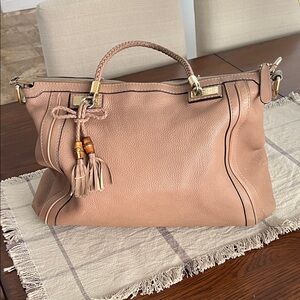 Elegant Tan Leather Women's Bag